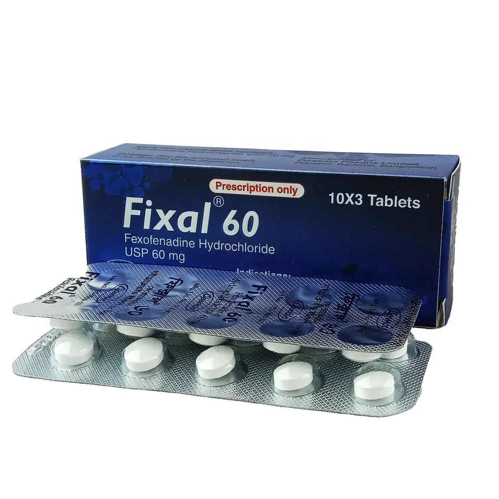 Pack Image: Fixal 60 mg Tablet (3 x 10)