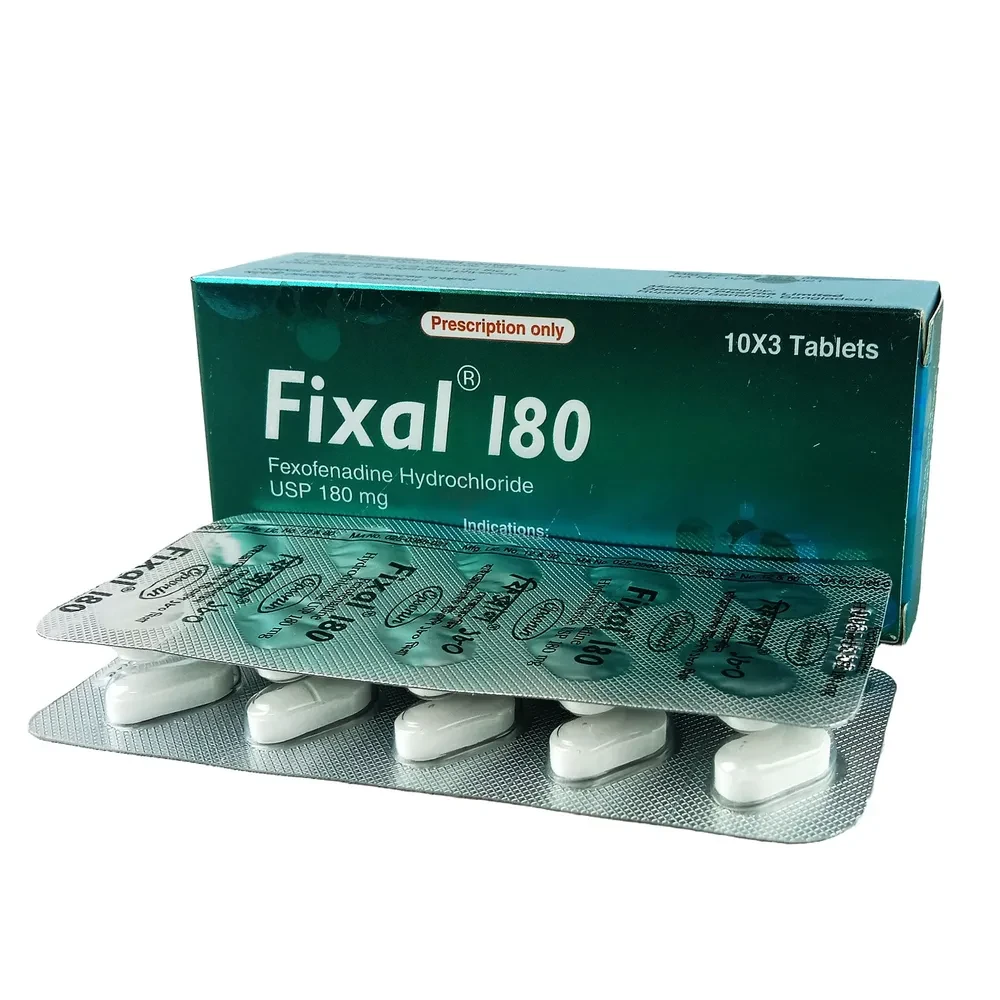 Pack Image: Fixal 180 mg Tablet (3 x 10)