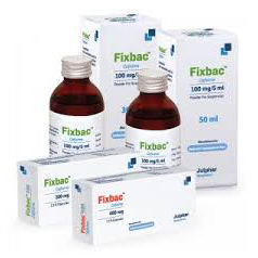 Pack Image: Fixbac 100 mg Suspension (50 ml bottle)