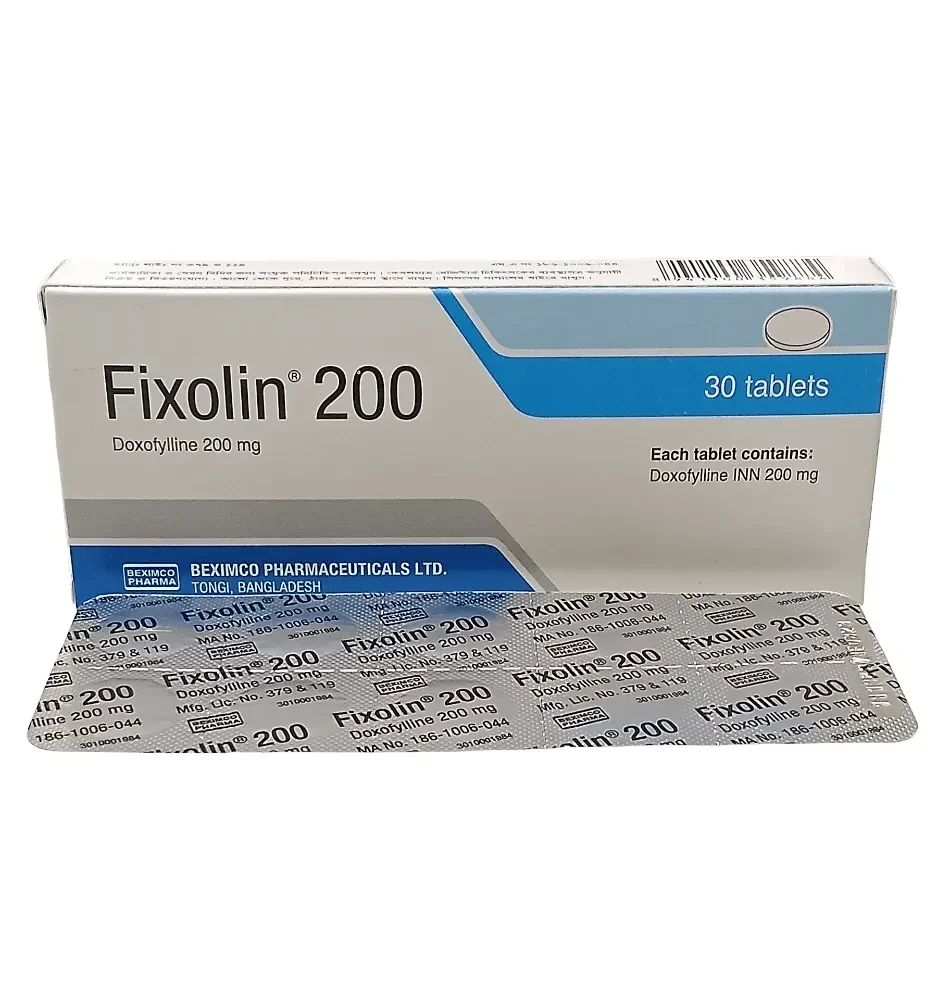 Pack Image: Fixolin 200 mg Tablet (3 x 10)