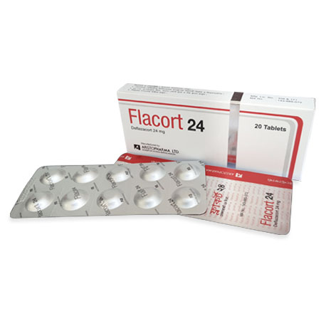 Pack Image: Flacort 24 mg Tablet (2 x 10)