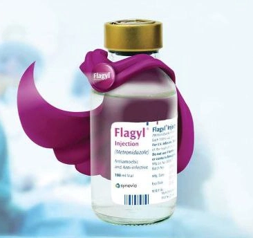 Pack Image: Flagyl 500 mg Injection (100 ml bottle)