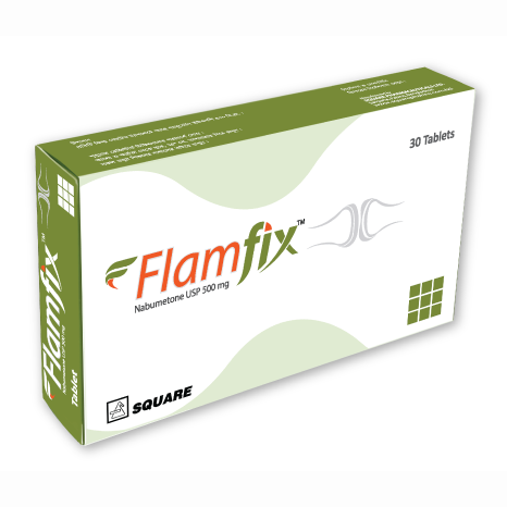 Pack Image: Flamfix 500 mg Tablet (3 x 10)