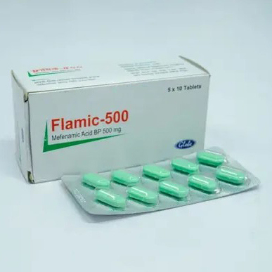 Pack Image: Flamic 500 mg Tablet (5 x 10)