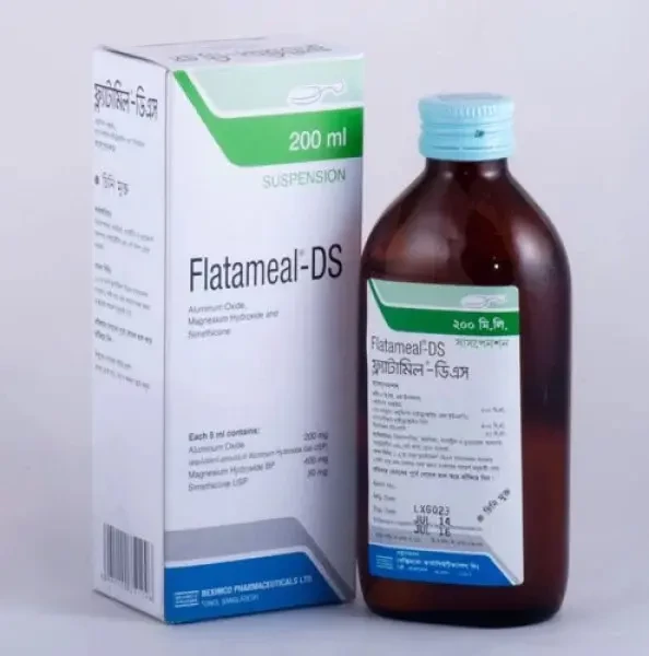 Pack Image: Flatameal DS (200 mg Suspension (200 ml bottle)