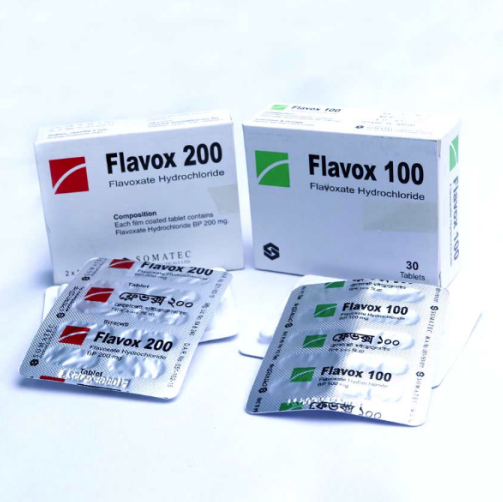 Pack Image: Flavox 200 mg Tablet (2 x 10)