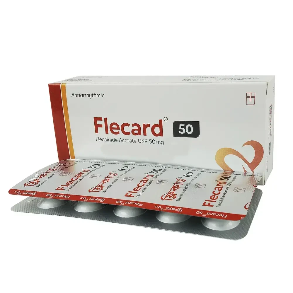 Pack Image: Flecard 50 mg Tablet (3 x 10)