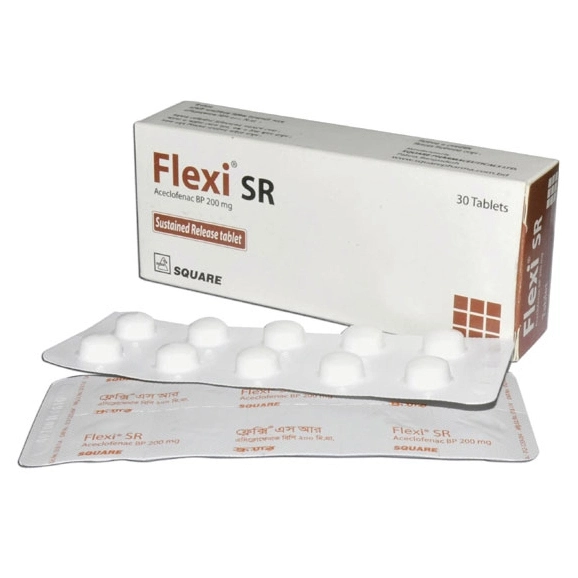 Pack Image: Flexi SR 200 mg Tablet (3 x 10)