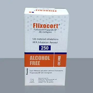 Pack Image: Flixocort 250 mcg Inhaler (120 metered dose)