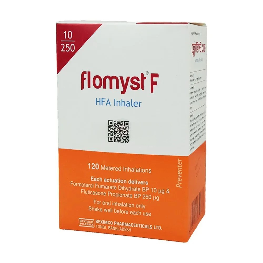 Pack Image: Flomyst F (250 mcg Inhaler (120 metered doses)