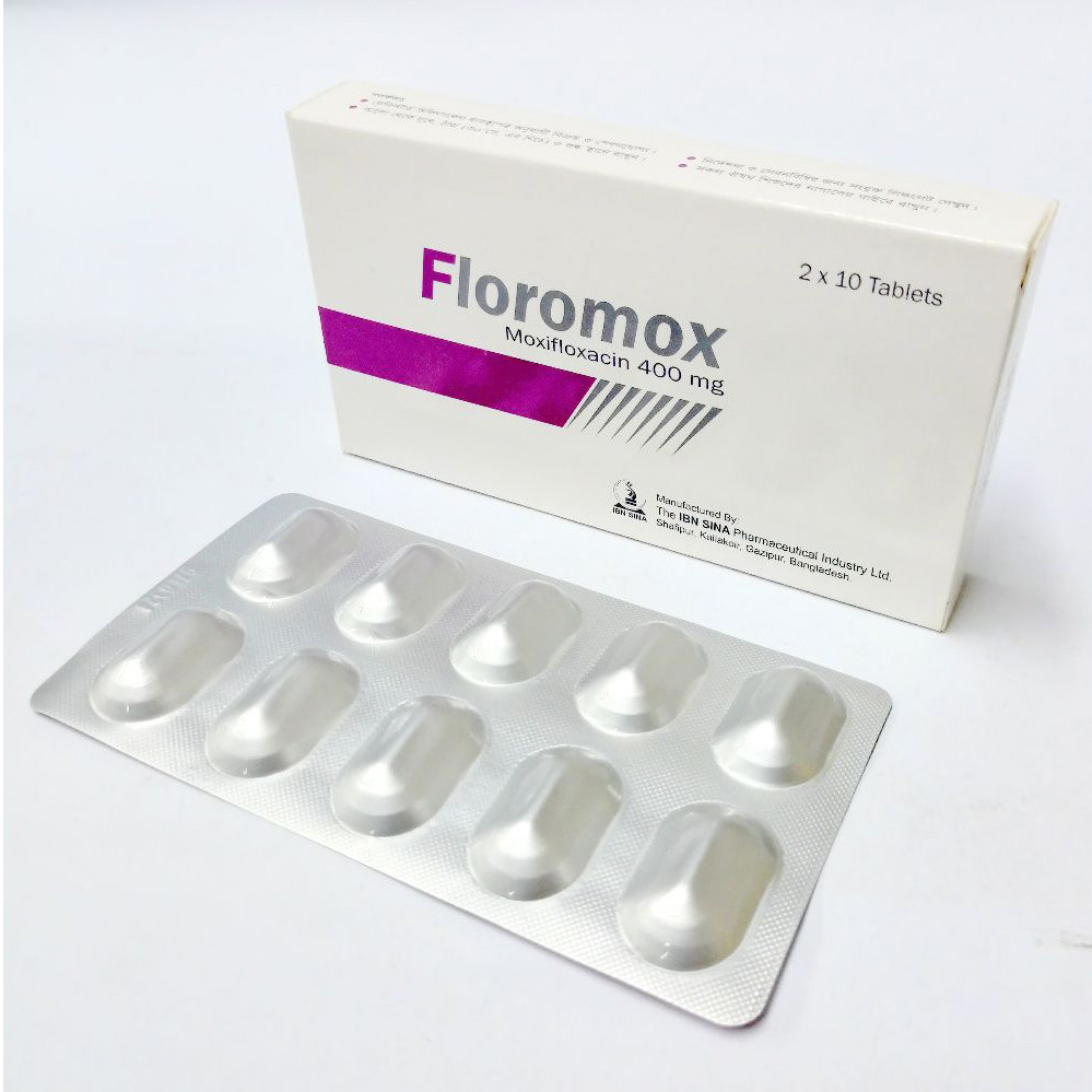 Pack Image: Floromox 400 mg Tablet (2 x 10)