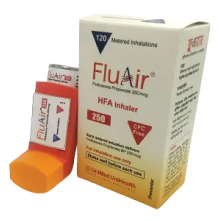 Pack Image: Fluair 250 mcg Inhaler (250 metered dose)