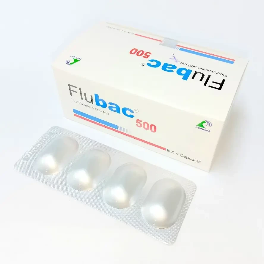 Pack Image: Flubac 500 mg Capsule (8 x 4)