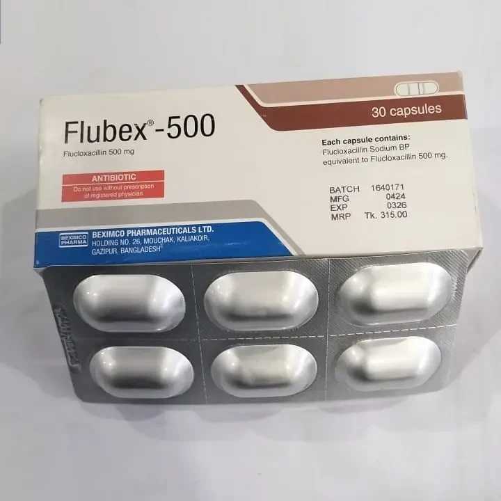 Pack Image: Flubex 500 mg Capsule (5 x 6)