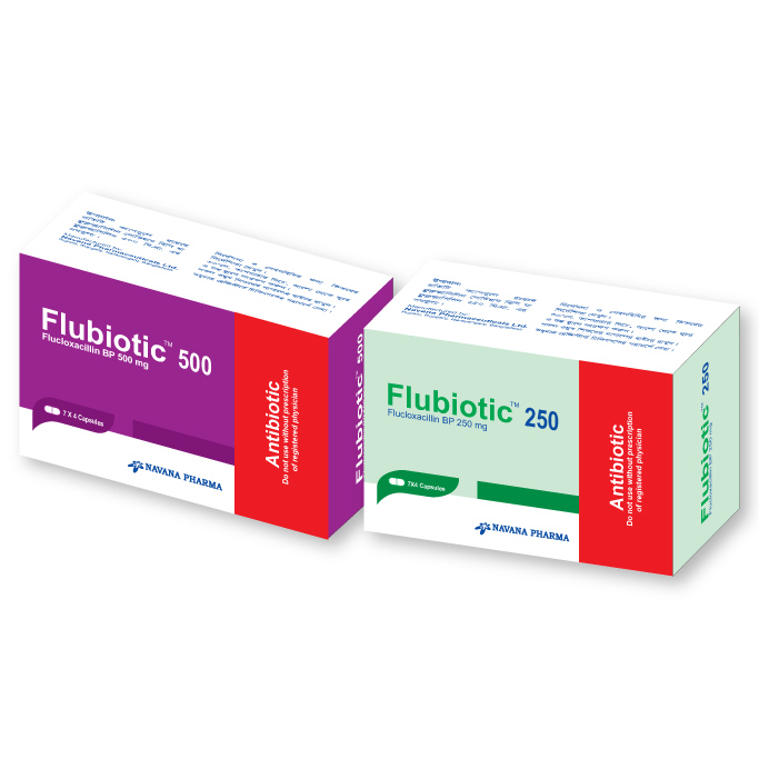 Pack Image: Flubiotic 250 mg Capsule (7 x 4)