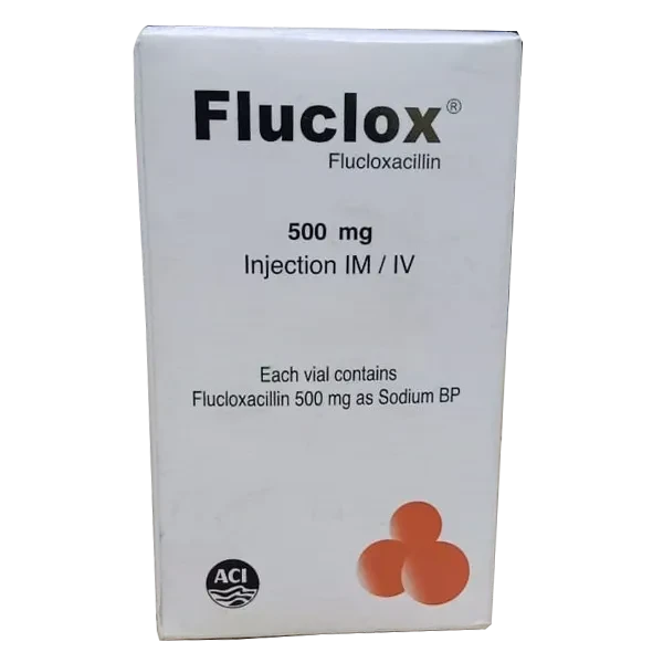 Pack Image: Fluclox 500 mg Injection (500 mg vial)