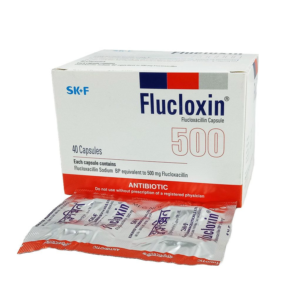 Pack Image: Flucloxin 500 mg Capsule (10 x 4)