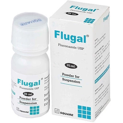 Pack Image: Flugal 50 mg Suspension (35 ml bottle)