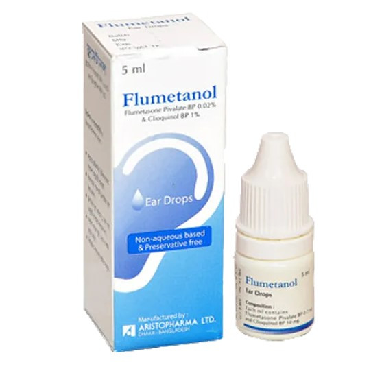 Pack Image: Flumetanol 1% 0.02% Ear Drop (5 ml drop)
