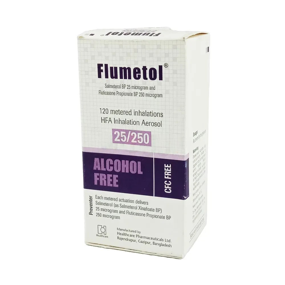 Pack Image: Flumetol (25 mcg Inhaler (120 metered doses)