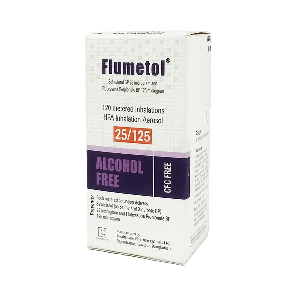 Pack Image: Flumetol (25 mcg Inhaler (120 metered doses)