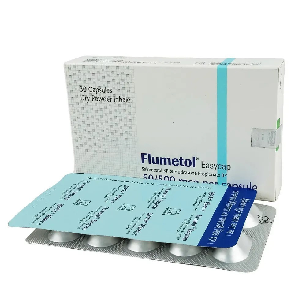 Pack Image: Flumetol 50 mcg Inhalation Capsule (3 x 10)