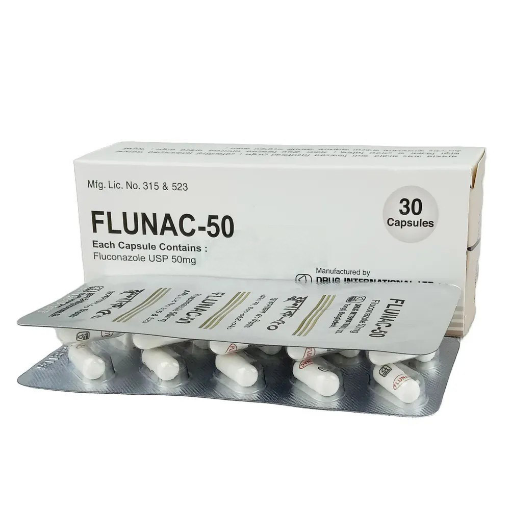 Pack Image: Flunac 50 mg Capsule (3 x 10)