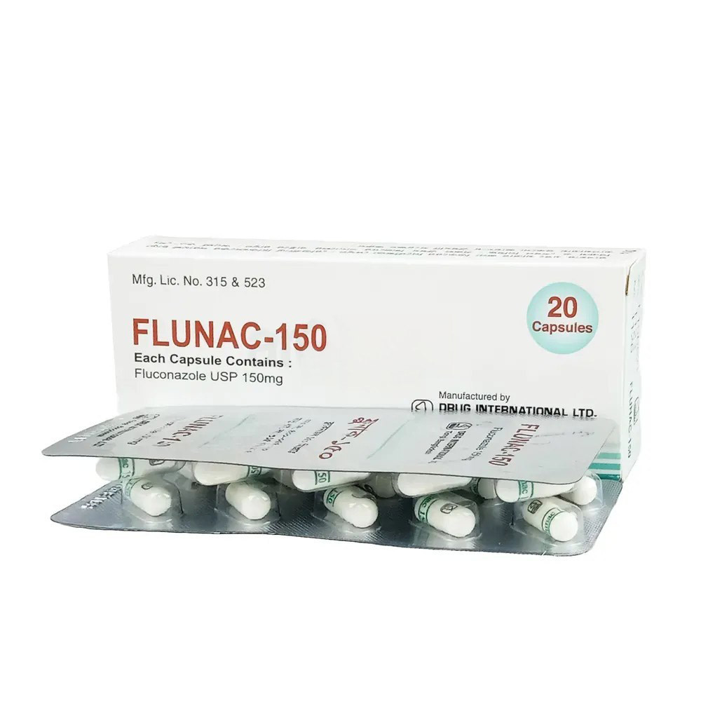 Pack Image: Flunac 150 mg Capsule (2 x 10)