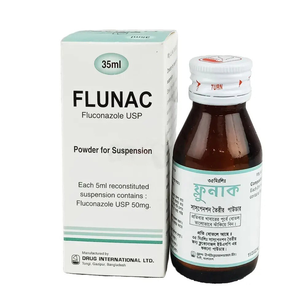 Pack Image: Flunac 50 mg Suspension (35 ml bottle)