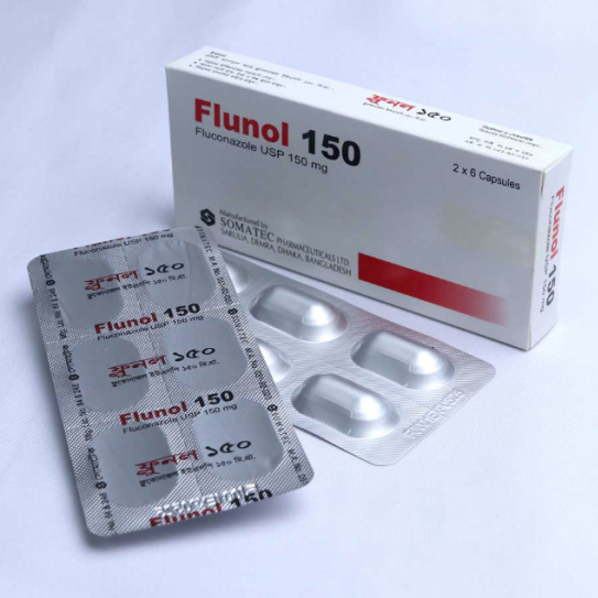 Pack Image: Flunol 150 mg Capsule (2 x 6)
