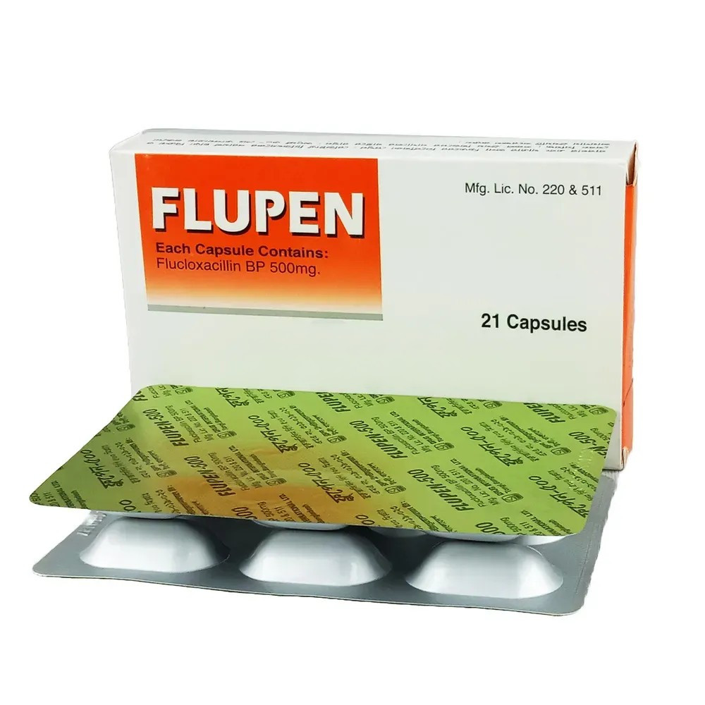 Pack Image: Flupen 500 mg Capsule (3 x 7)