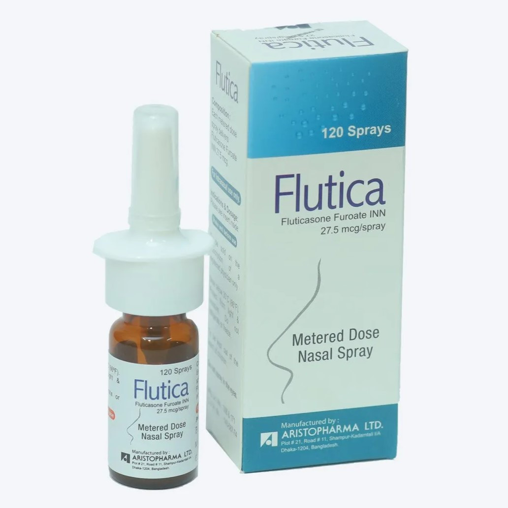 Pack Image: Flutica 27.5 mcg Nasal Spray (120 metered sprays)