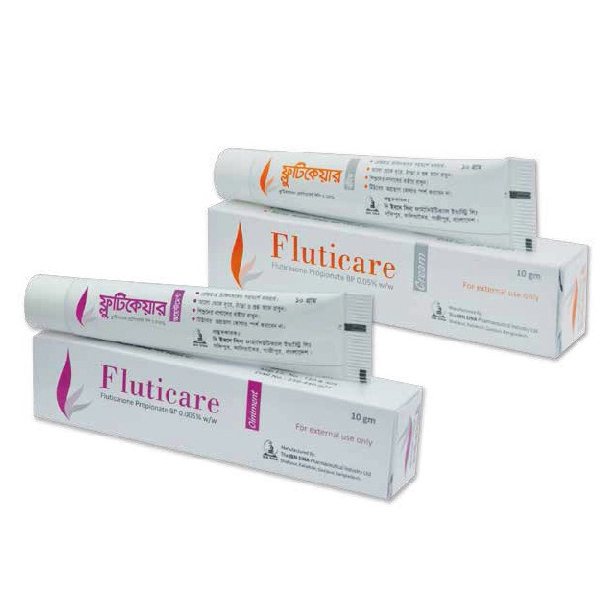 Pack Image: Fluticare 0.005% Ointment (10 gm tube)