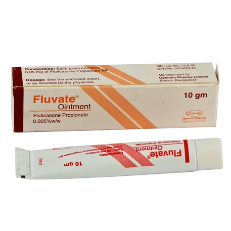 Pack Image: Fluvate 0.005% Ointment (10 gm tube)