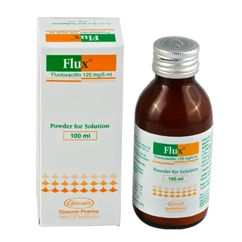 Pack Image: Flux 125 mg Suspension (100 ml bottle)