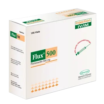 Pack Image: Flux 500 mg Injection (500 mg vial)