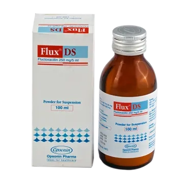 Pack Image: Flux DS 250 mg Suspension (100 ml bottle)
