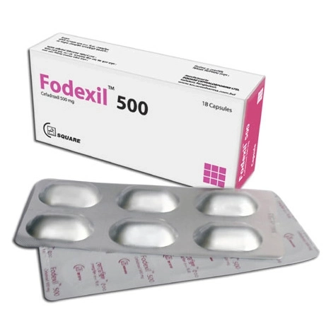 Pack Image: Fodexil 500 mg Capsule (3 x 6)