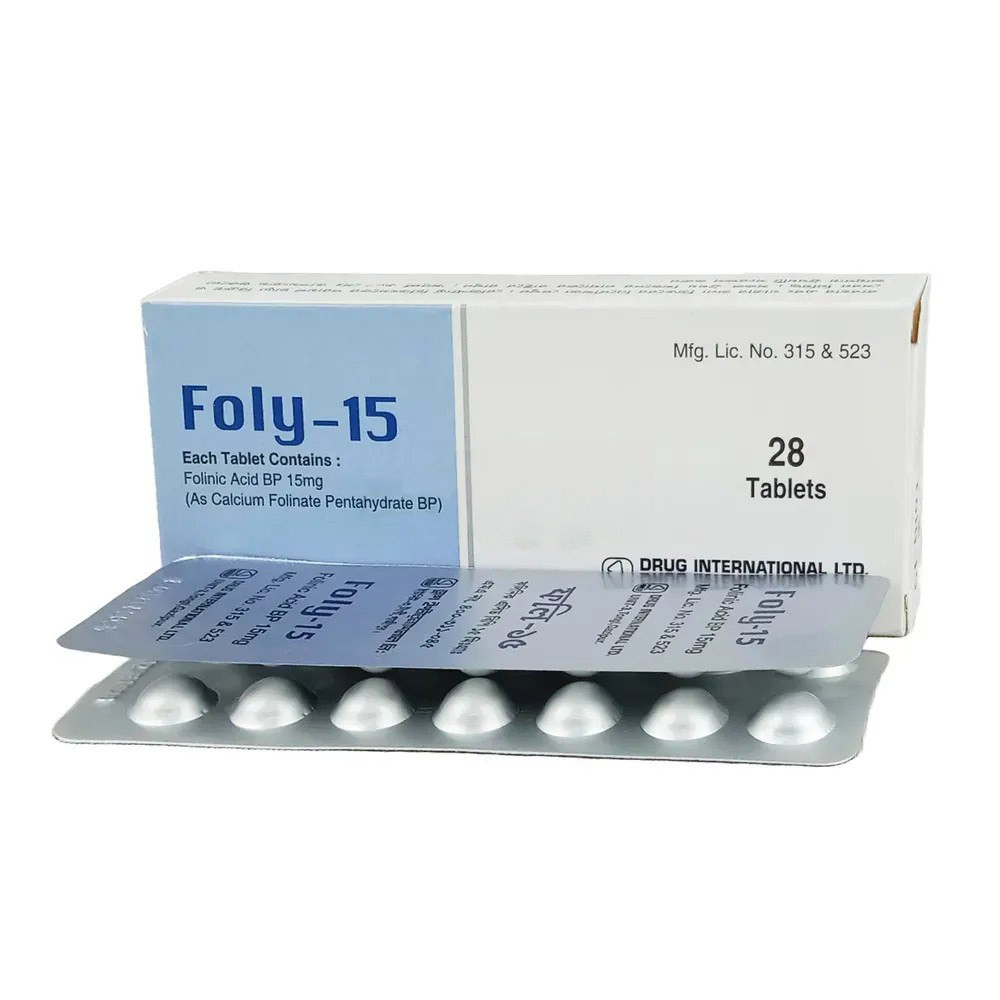 Pack Image: Foly 15 mg Tablet (2 x 14)