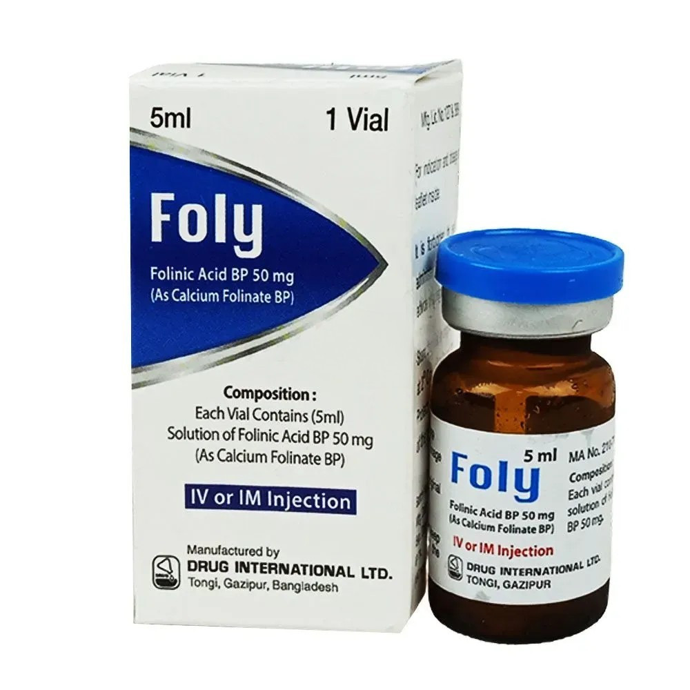 Pack Image: Foly 10 mg Injection (50 mg vial)