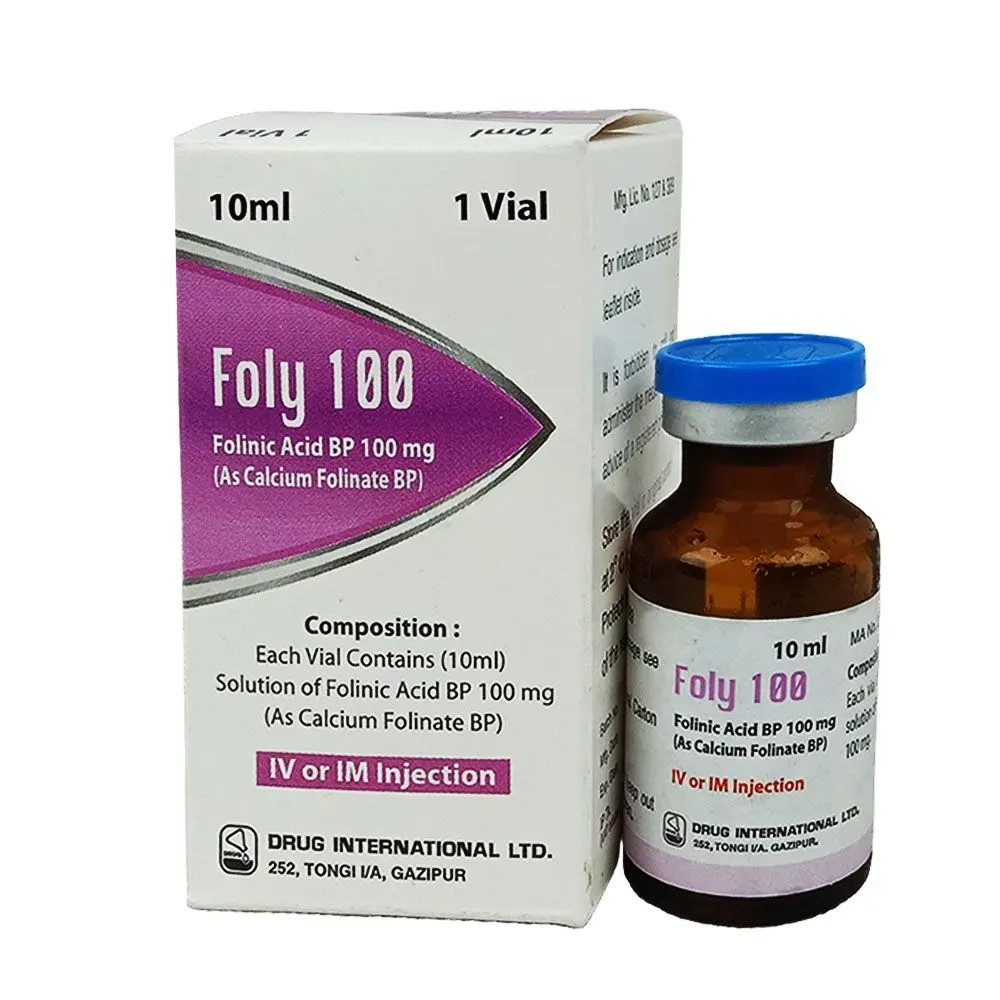 Pack Image: Foly 10 mg Injection (100 mg vial)
