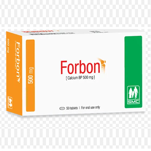 Pack Image: Forbon 500 mg Tablet (50's pack)