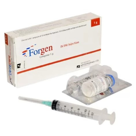 Pack Image: Forgen 1 gm Injection (1 gm vial)