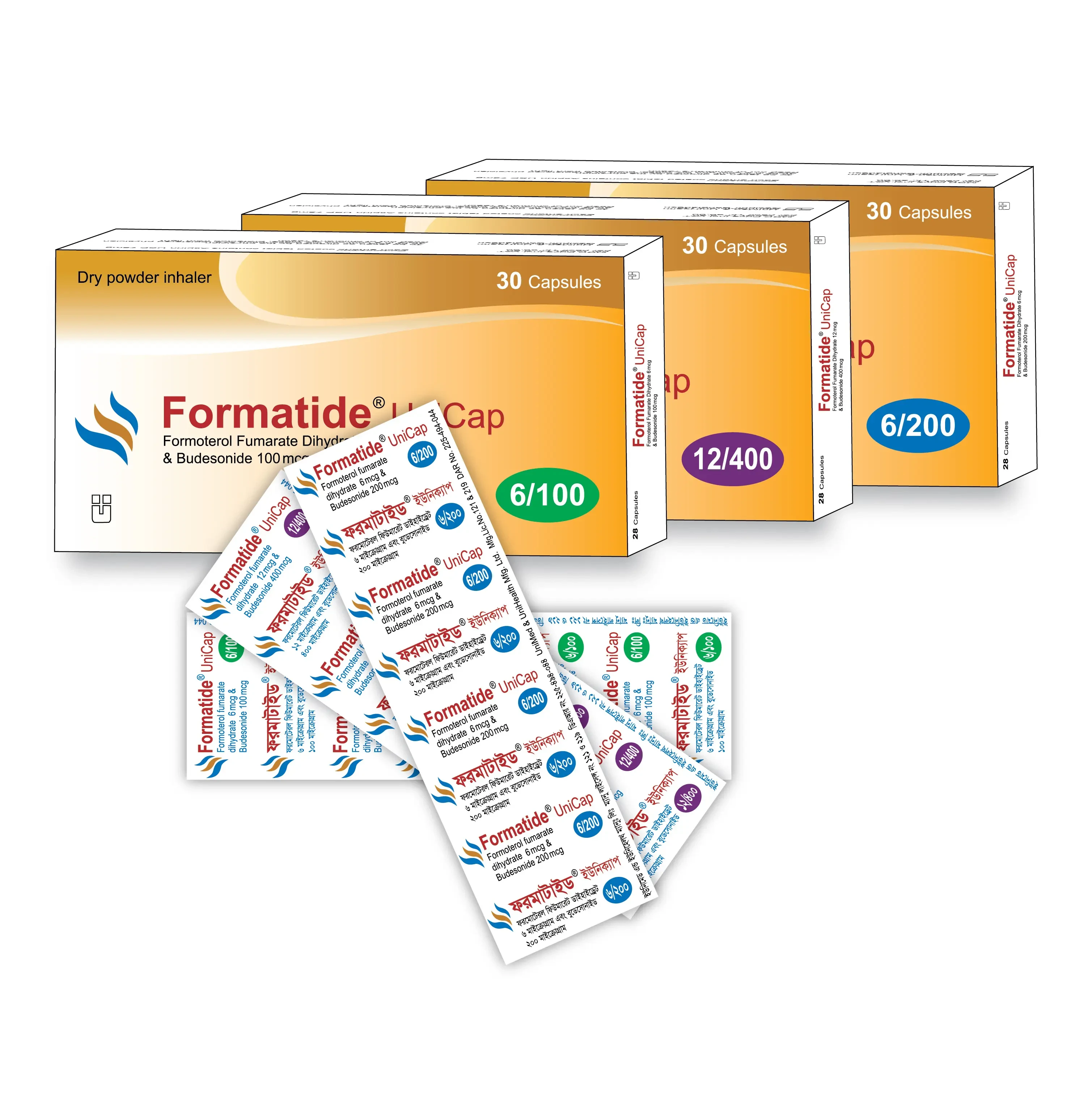 Pack Image: Formatide 400 mcg Inhalation Capsule (3 x 10)