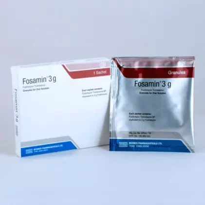 Pack Image: Fosamin 3 gm Powder (3 gm sachet)
