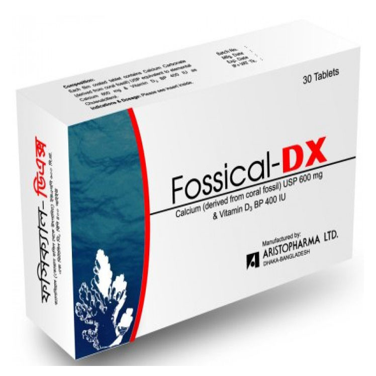Pack Image: Fossical-DX 600 mg Tablet (3 x 10)