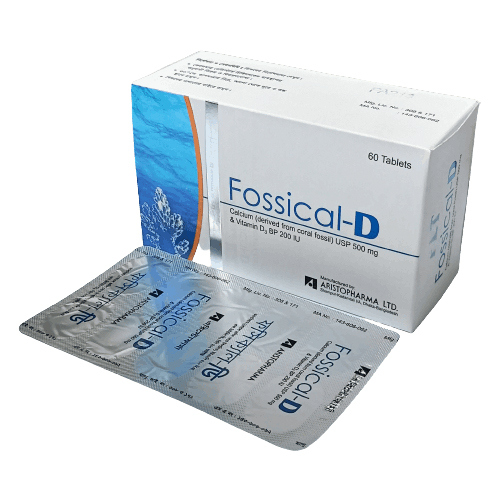 Pack Image: Fossical-D 500 mg Tablet (6 x 10)