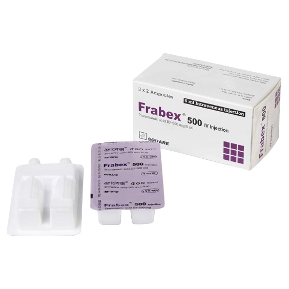 Pack Image: Frabex 500 mg Injection (5 ml ampoule)