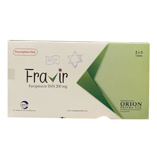 Pack Image: Fravir 200 mg Tablet (2 x 5)