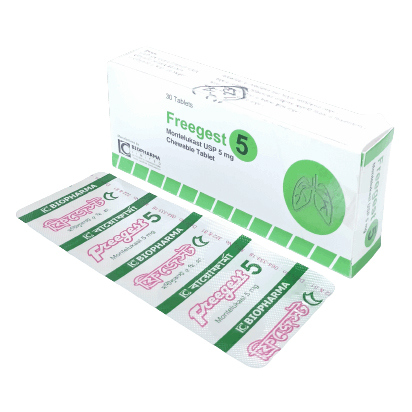 Pack Image: Freegest 5 mg Chewable Tablet (3 x 10)